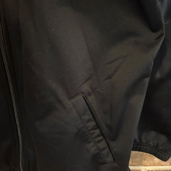 Adidas Black Full-Zip Track Jacket W/White Stripes Men's Size M - Picture 3 of 9